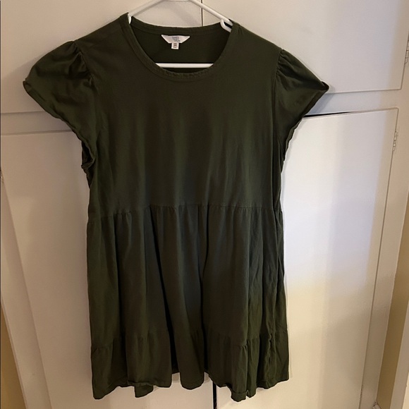 Time and Tru Olive Green midi dress - Picture 1 of 2